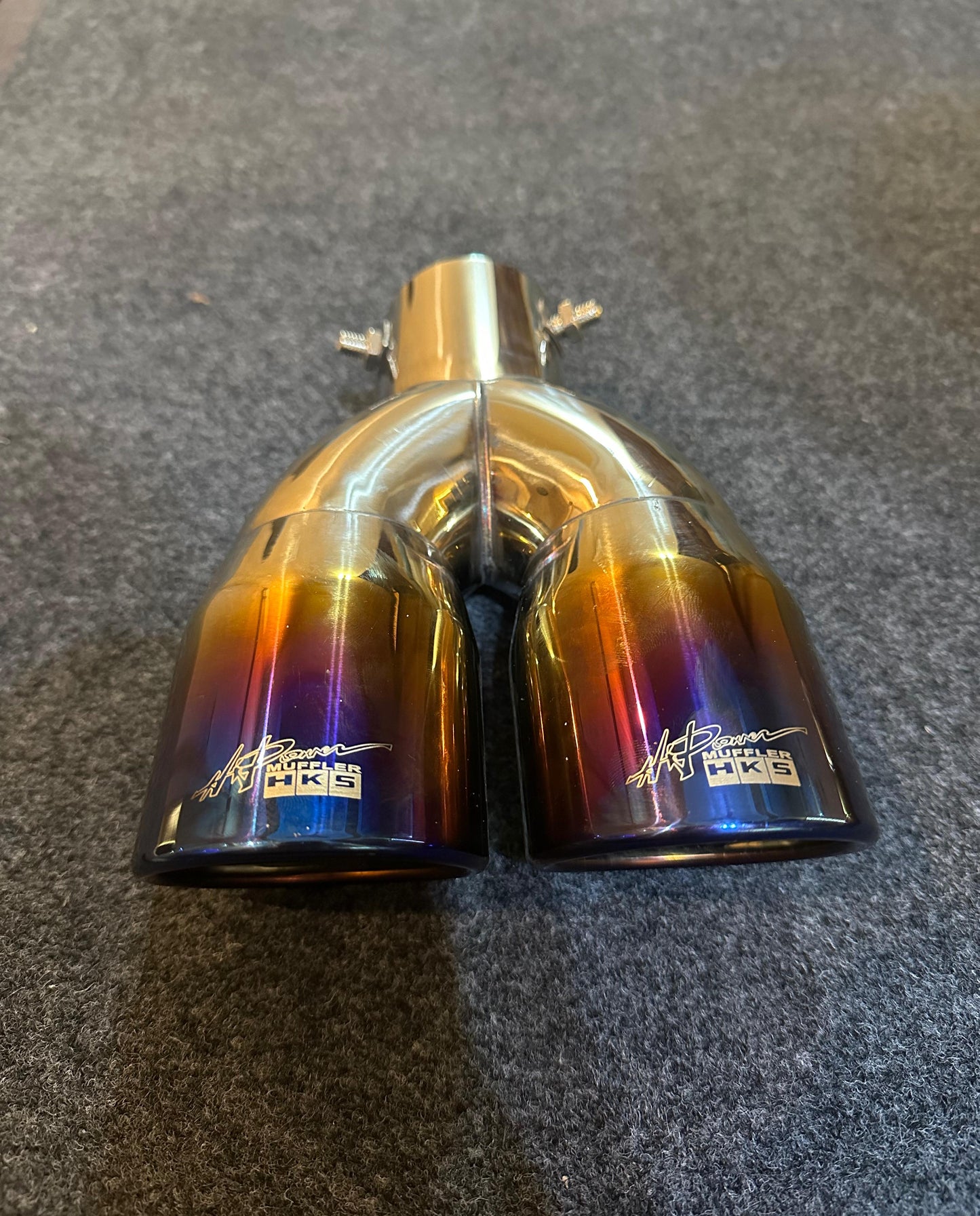 HKS DUAL ROUND TAIL BURNT V1