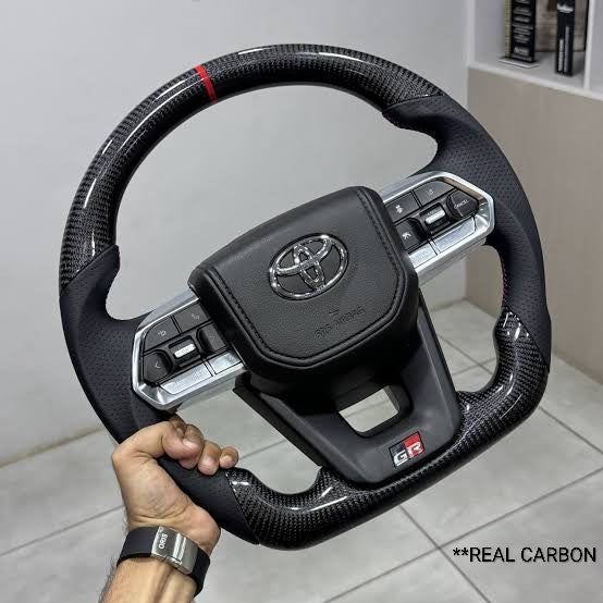 TOYOTA GR ORIGINAL CARBON FIBER STEERING WHEEL LC300 STYLE