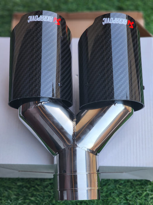 AKRAPOVIC ORIGINAL CARBON FIBER DUAL TIP