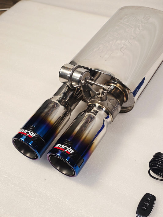 BORLA DUAL TIP BURNT + CARBON