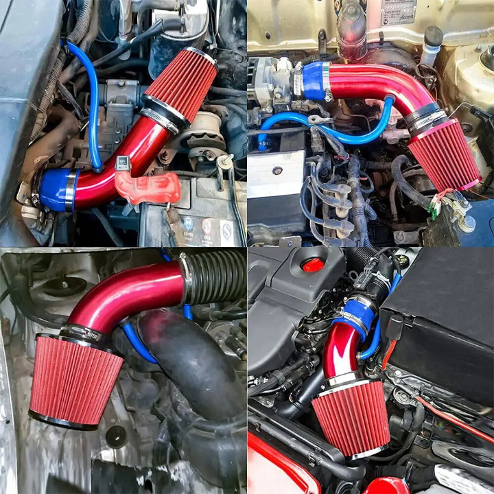 CONICAL AIRFILTER + METAL PIPE