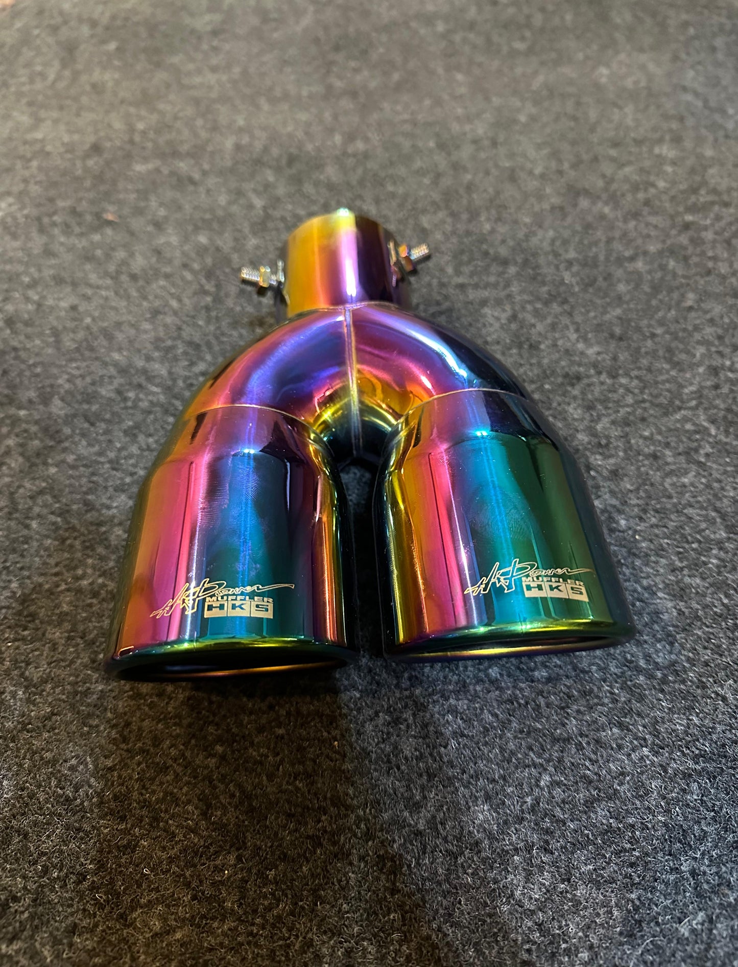 HKS DUAL ROUND TAIL BURNT V2