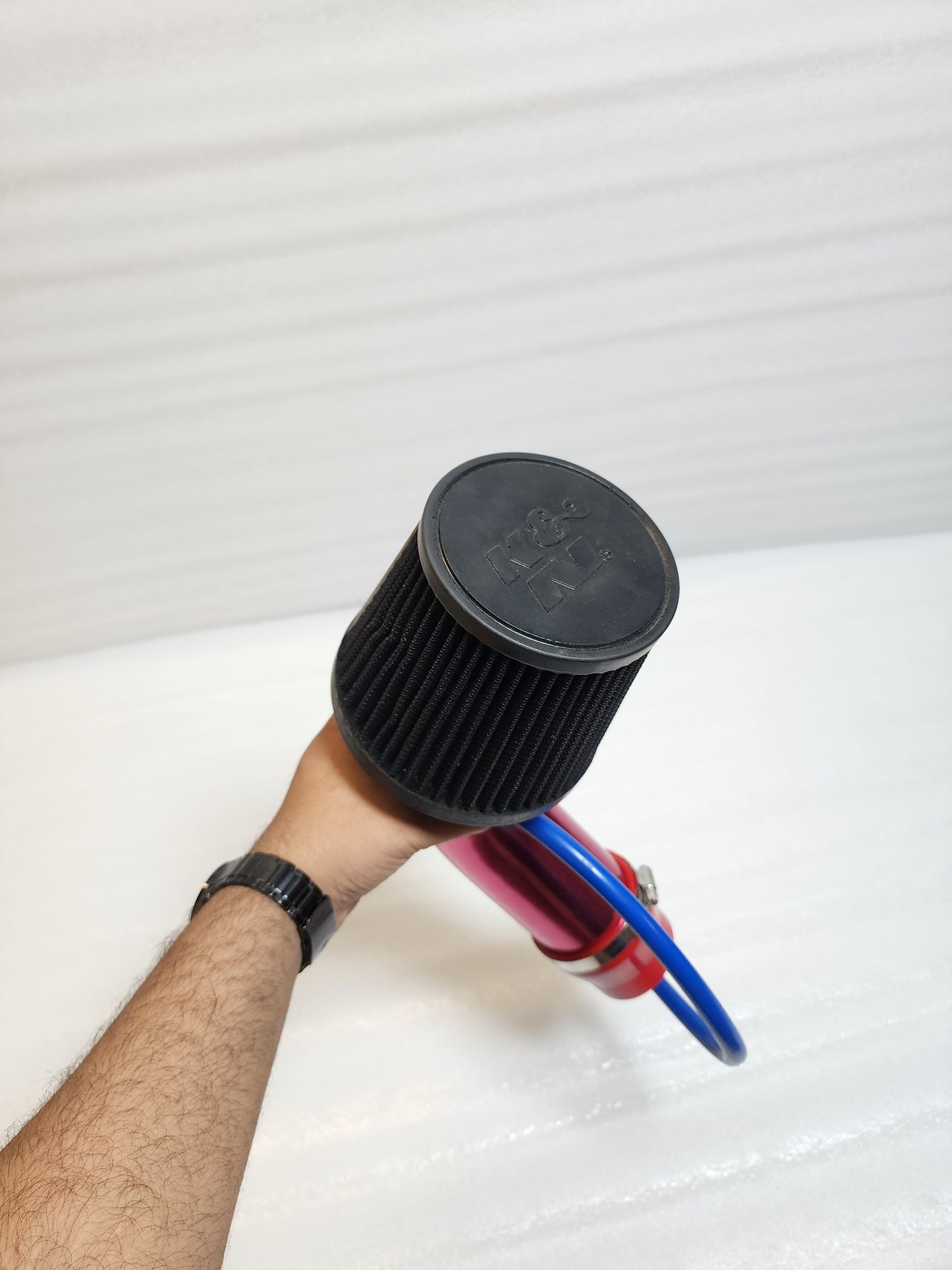 K&N CONICAL AIRFILTER WITH METAL PIPE