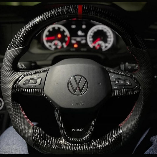 VOLKSWAGEN VIRTUS ORIGINAL CARBON FIBER STEERING WHEEL