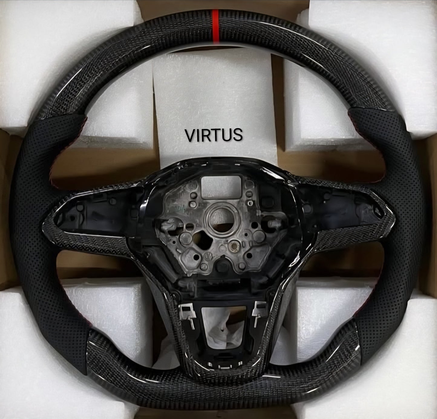 VOLKSWAGEN VIRTUS ORIGINAL CARBON FIBER STEERING WHEEL