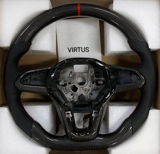 VOLKSWAGEN VIRTUS ORIGINAL CARBON FIBER STEERING WHEEL